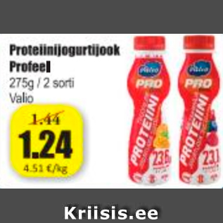 Allahindlus - Proteiinijogurtijook Profeel