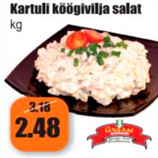 Allahindlus - Kartuli köögivilja salat kg