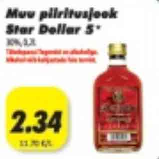 Allahindlus - Muu piiritusjook Star Dollar 5*