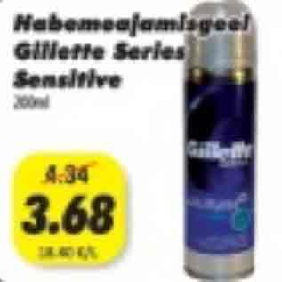 Allahindlus - Habemeajamisgeel Gillette Series Sensitive