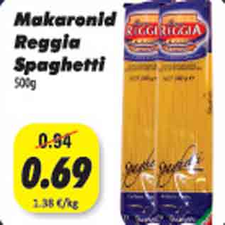 Allahindlus - Makaronid Reggia Spaghetti