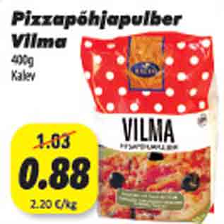 Allahindlus - Pizzapõhjapulber Vilma