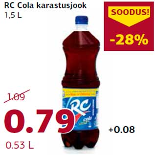 Allahindlus - RC Cola karastusjook 1,5 L