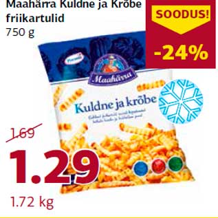 Allahindlus - Maahärra Kuldne ja Krõbe friikartulid 750 g