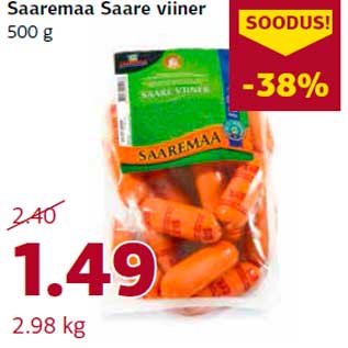 Allahindlus - Saaremaa Saare viiner 500 g