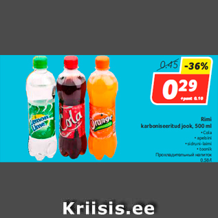 Allahindlus - Rimi karboniseeritud jook, 500 ml