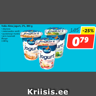 Allahindlus - Valio Alma jogurt, 2%, 380 g