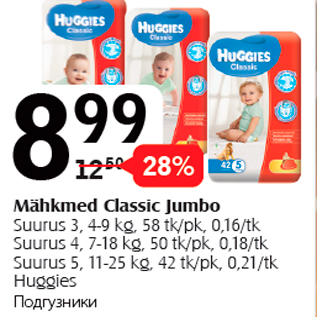 Allahindlus - Mähkmed Classic Jumbo