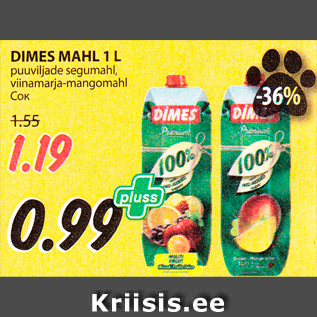 Allahindlus - DIMES MAHL 1 L