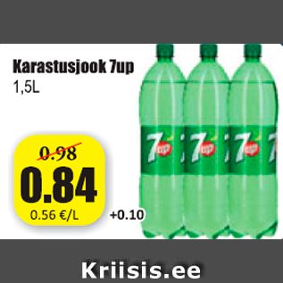 Allahindlus - Karastusjook 7UP 1,5 l