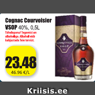 Allahindlus - Cognac Courvoisier VSOP