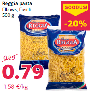 Allahindlus - Reggia pasta