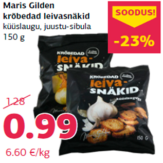 Allahindlus - Maris Gilden krõbedad leivasnäkid