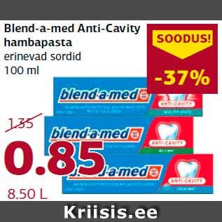 Allahindlus - Blend-a-med Anti-Cavity hambapasta