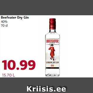 Allahindlus - Beefeater Dry Gin