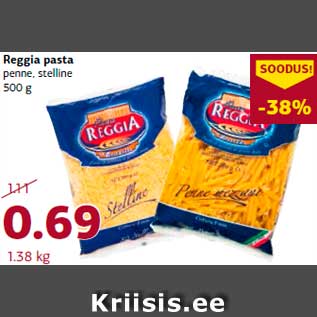 Allahindlus - Reggia pasta