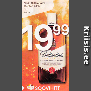 Allahindlus - Viski Ballantine´s Scotch