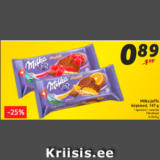 Allahindlus - Milka Jaffa küpsised, 147 g