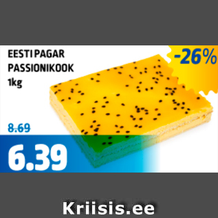 Allahindlus - EESTIPAGAR PASSIONIKOOK 1 KG