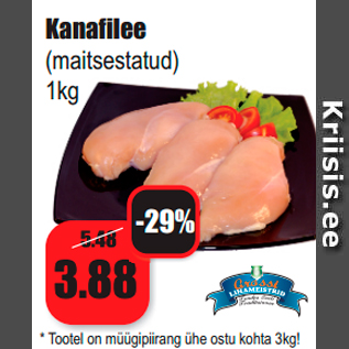 Allahindlus - Kanafilee (maitsestatud) 1kg