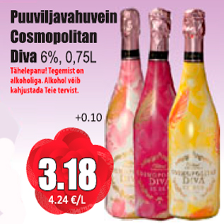 Allahindlus - Puuviljavahuvein Cosmopolitan Diva