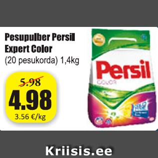 Allahindlus - Pesupulber Persil Expert Color