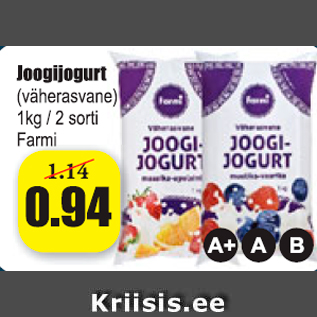 Allahindlus - Joogijogurt