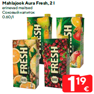 Allahindlus - Mahlajook Aura Fresh, 2 l