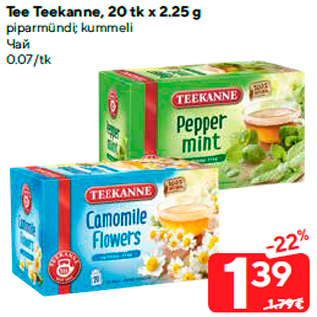 Allahindlus - Tee Teekanne, 20 tk x 2.25 g