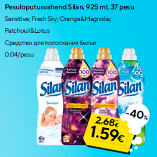 Allahindlus - Pesuloputusvahend Silan, 925 ml, 37 pesu