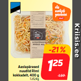 Allahindlus - Aasiapärased nuudlid Rimi kokkadelt, 400 g