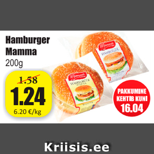 Allahindlus - Hamburger Mamma