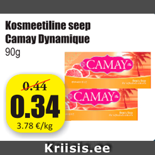 Allahindlus - Kosmeetiline seep Camay Dynamigue