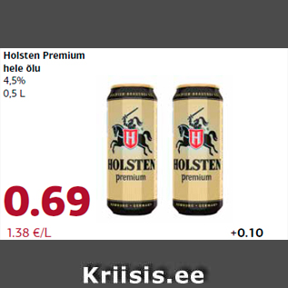 Allahindlus - Holsten Premium hele õlu