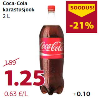 Allahindlus - Coca-Cola karastusjook 2 L