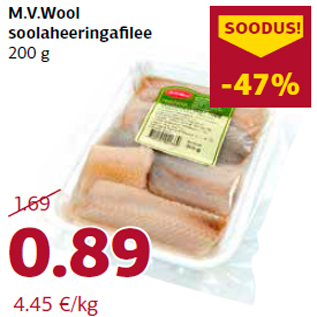 Allahindlus - M.V.Wool soolaheeringafilee 200 g