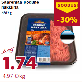 Allahindlus - Saaremaa Kodune hakkliha 350 g