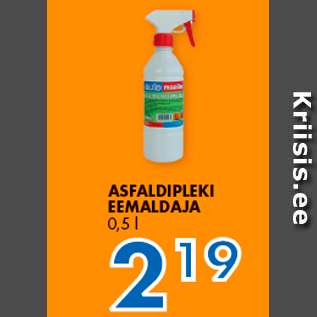 Allahindlus - ASFALDIPLEKI EEMALDAJA 0,5 l