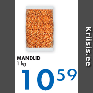 Allahindlus - MANDLID 1 kg