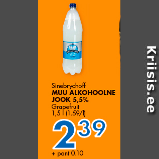 Allahindlus - Sinebrychoff MUU ALKOHOOLNE JOOK 5,5%