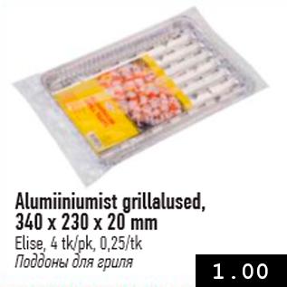 Allahindlus - Alumiiniumist grillalused