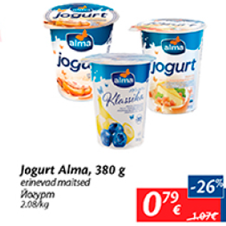 Allahindlus - Jogurt Alma, 380 g