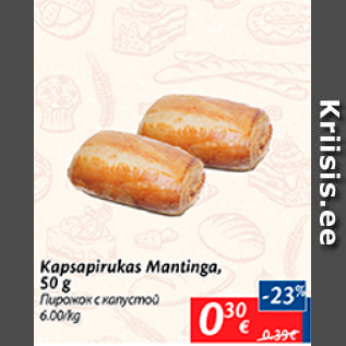 Allahindlus - Kapsapirukas Mantinga, 50 g