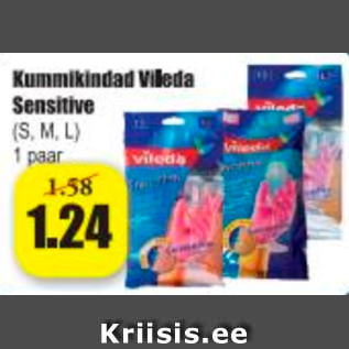 Allahindlus - Kummikindad Vileda Sensitive