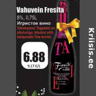 Allahindlus - Vahuvein Fresita 8%, 075 L