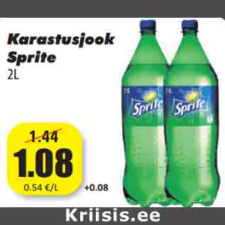 Allahindlus - Karastusjook Sprite 2L