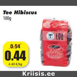 Allahindlus - Tee Hibiscus 100g