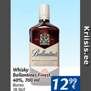 Allahindlus - Whisky Ballantines Finest