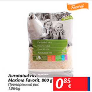 Allahindlus - Aurutatud riis Maxima Favorit, 800 g