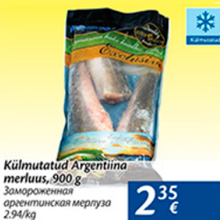 Allahindlus - Külmutatud Argentiina merluus, 900 g